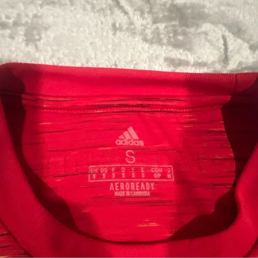 Chevrolet‎ MANCHESTER UNITED Adidas Soccer Sz Small Short Sleeve SHIRT/JERSEY